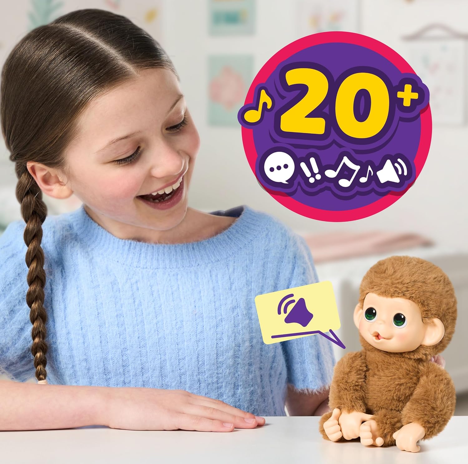 Little Live Pets Baby Monkey Minis Pepi Peach