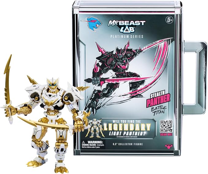 Mr Beast Lab Platinum Series Stealth Panther Battle Titan Figure