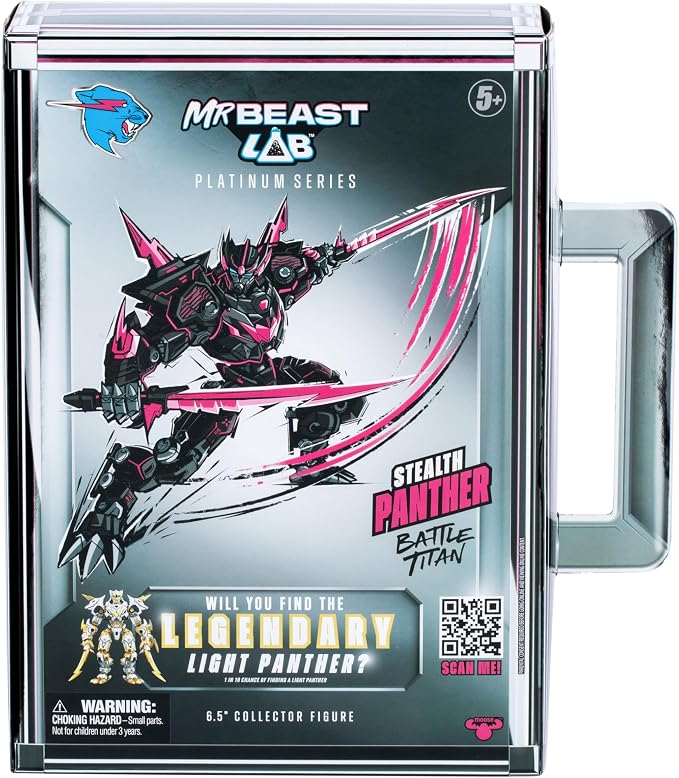 Mr Beast Lab Platinum Series Stealth Panther Battle Titan Figure