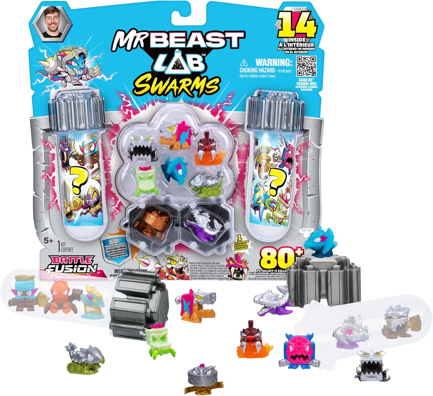 Mr Beast Lab Swarms Battle Fusion Series Mega Lab Pack Assorted