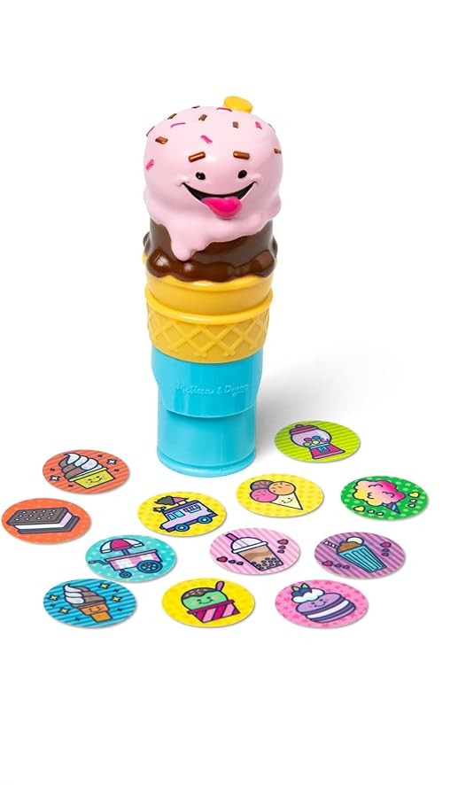 Melissa & Doug Sticker Wow Sticker Stamper and Activity Pad Ice Cream
