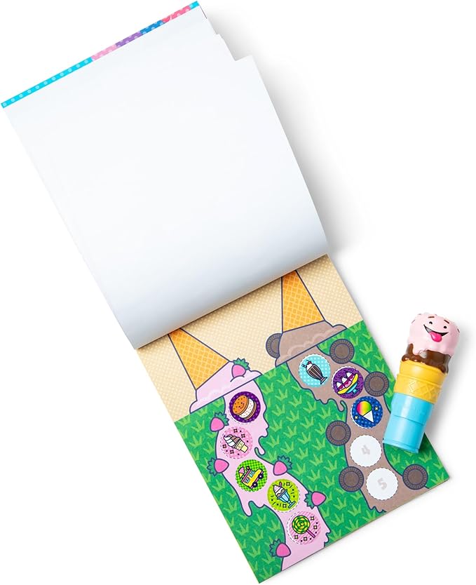 Melissa & Doug Sticker Wow Sticker Stamper and Activity Pad Ice Cream