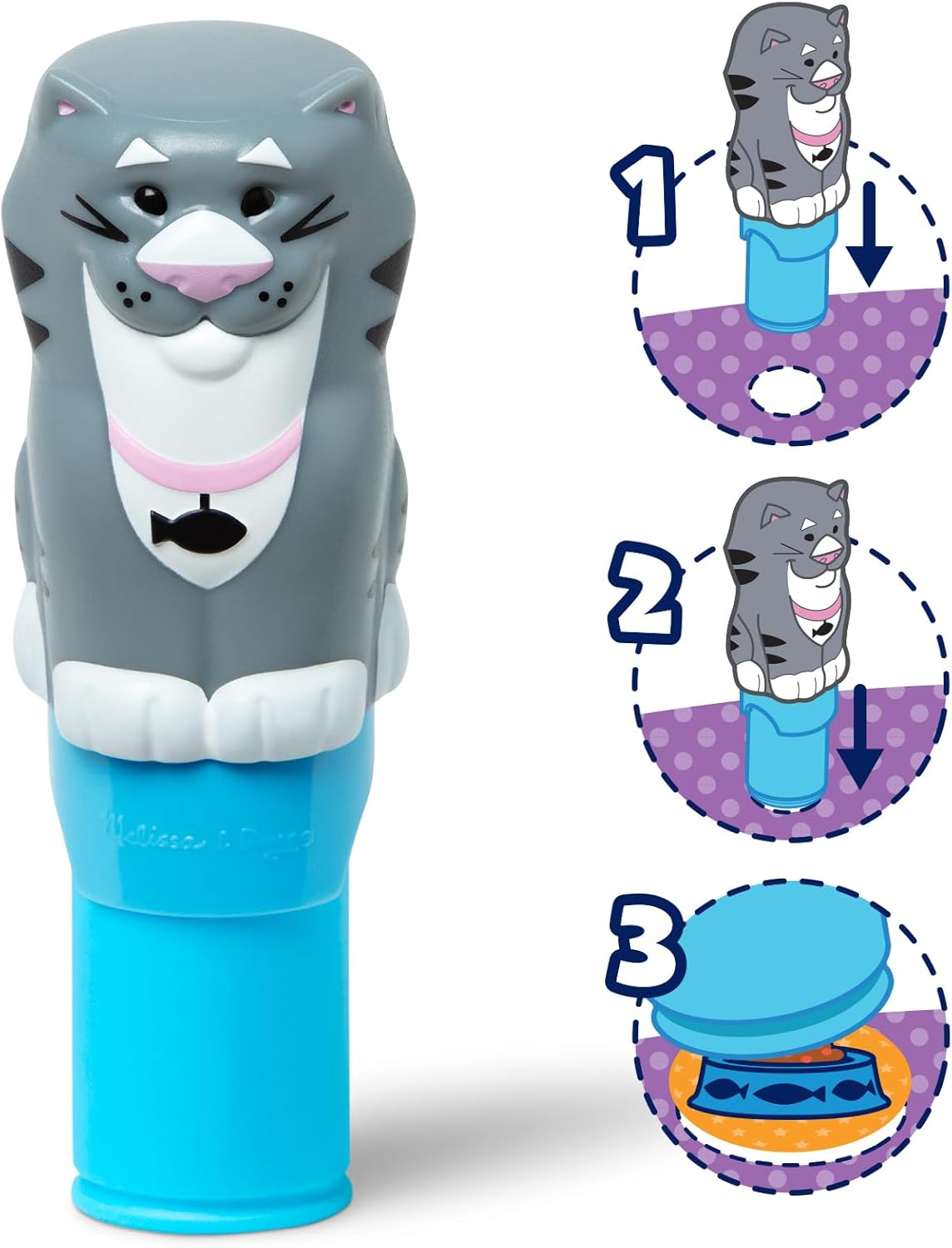 Melissa & Doug Sticker Wow Sticker Stamper and Activity Pad Cat