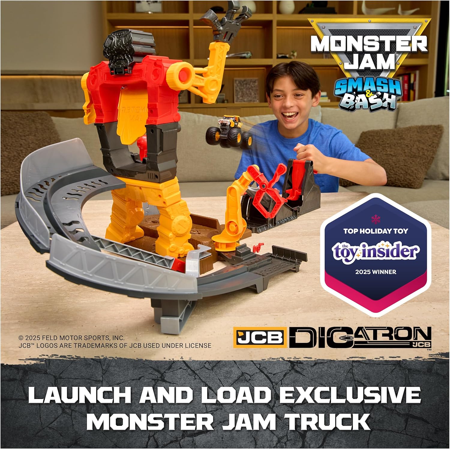 Monster Jam 1:64 Scale Smash and Bash Smashbot Playset
