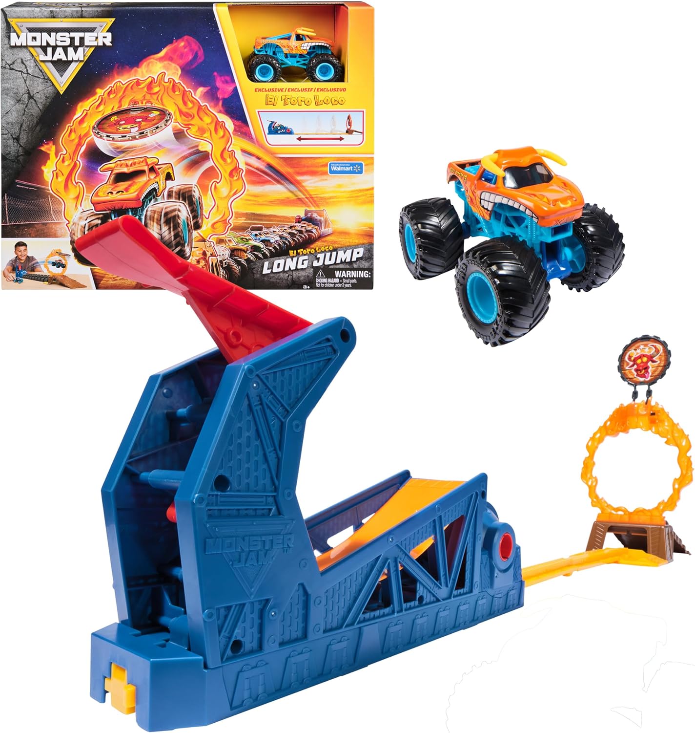 Monster Jam 1:64 Long Jump Playset