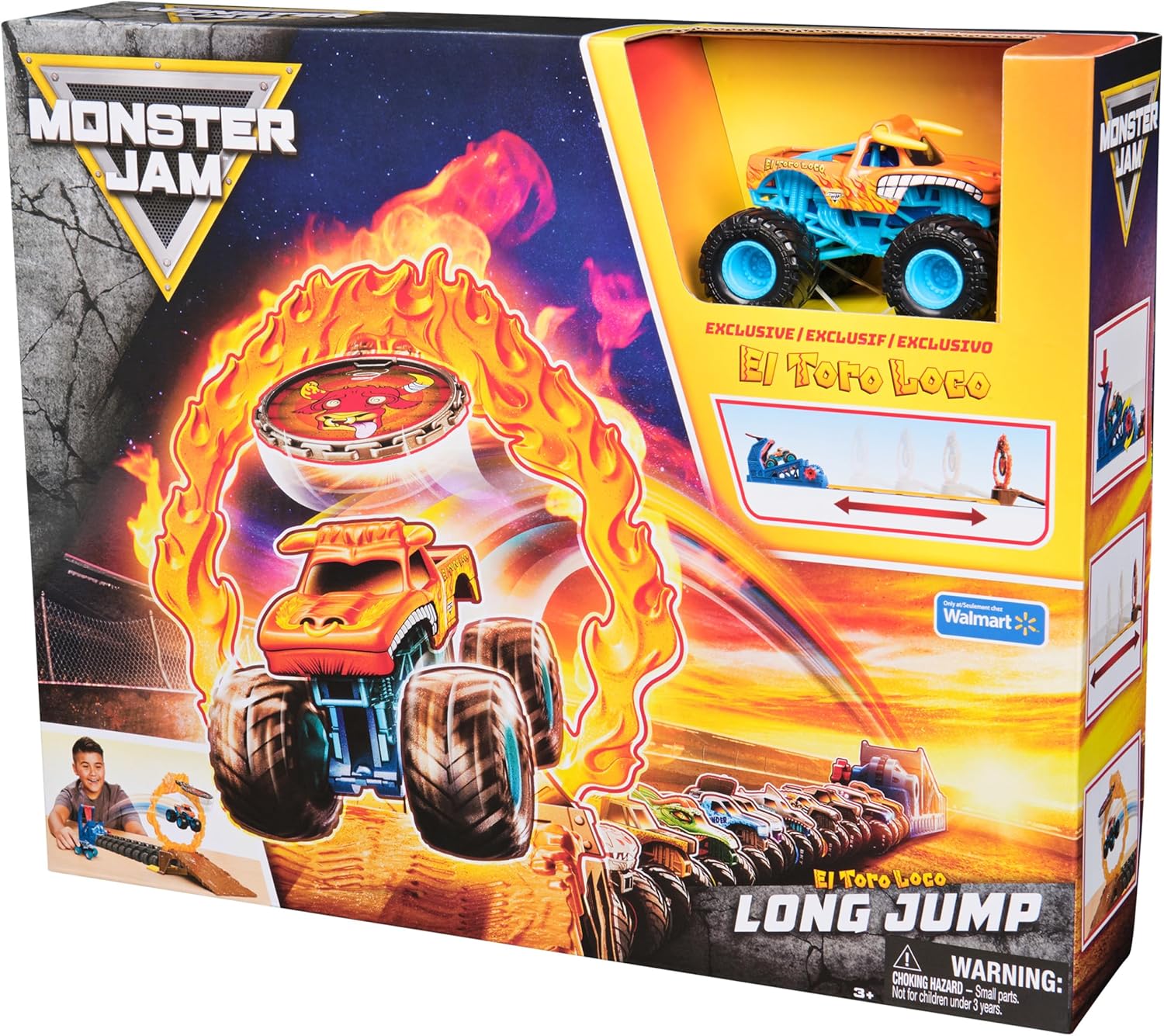 Monster Jam 1:64 Long Jump Playset