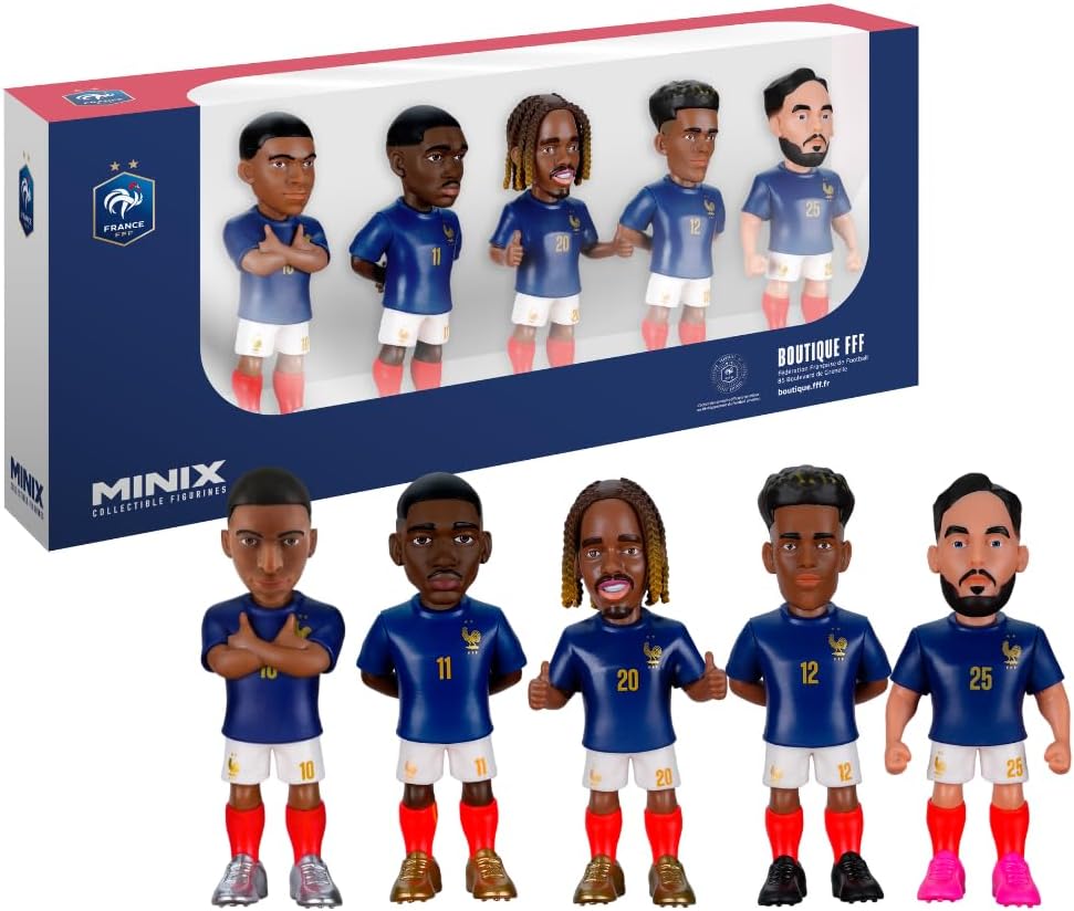 Minix France 7 cm Collectible Figure Pack of 5