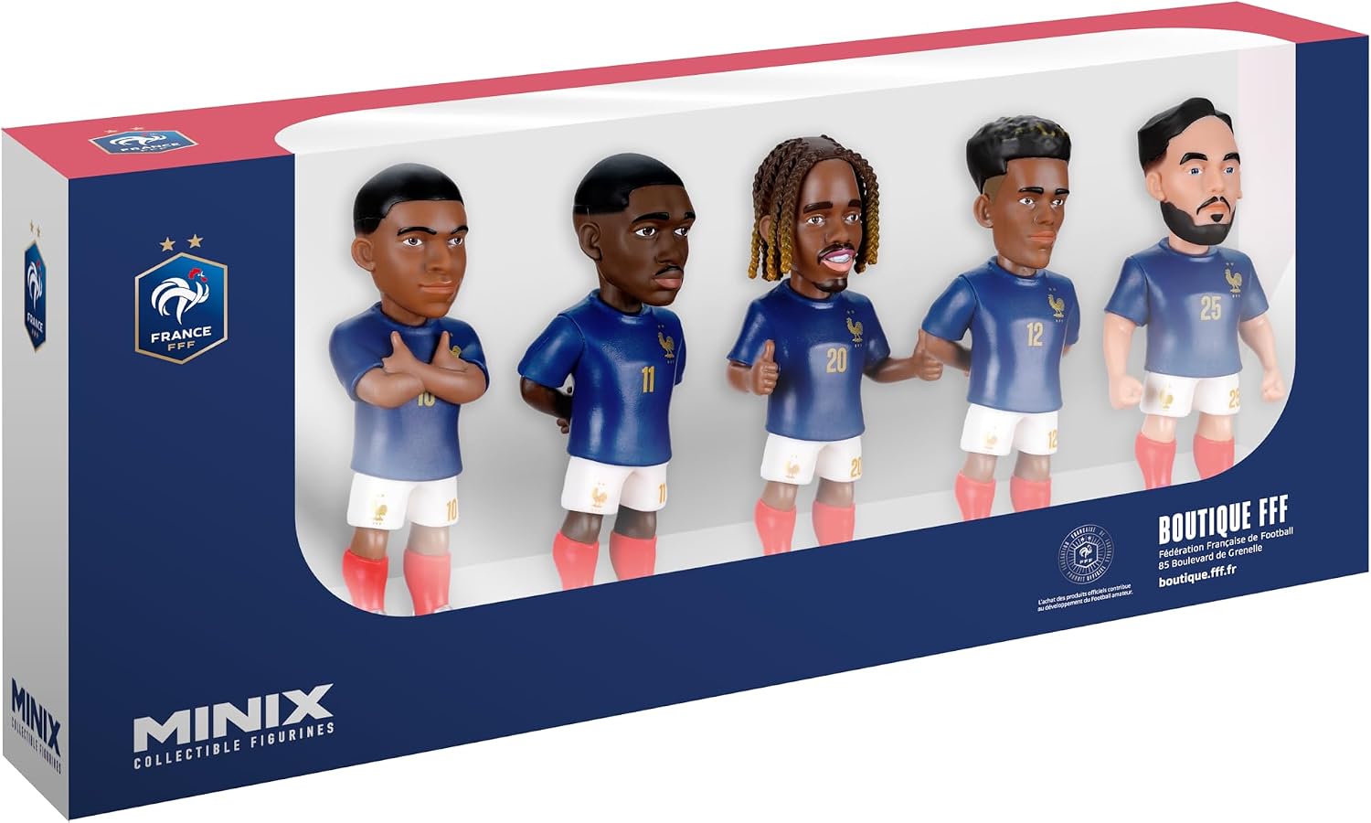 Minix France 7 cm Collectible Figure Pack of 5