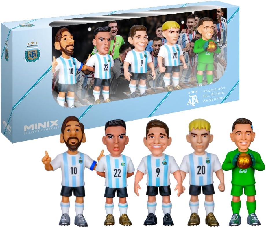 Minix Argentina National Team 7cm Soccer Figurines Pack of 5
