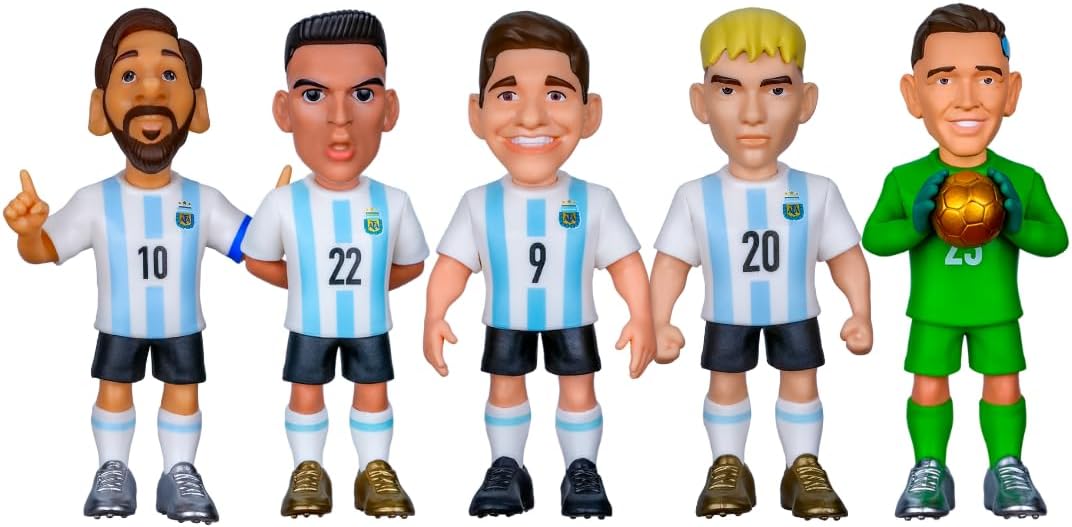 Minix Argentina National Team 7cm Soccer Figurines Pack of 5