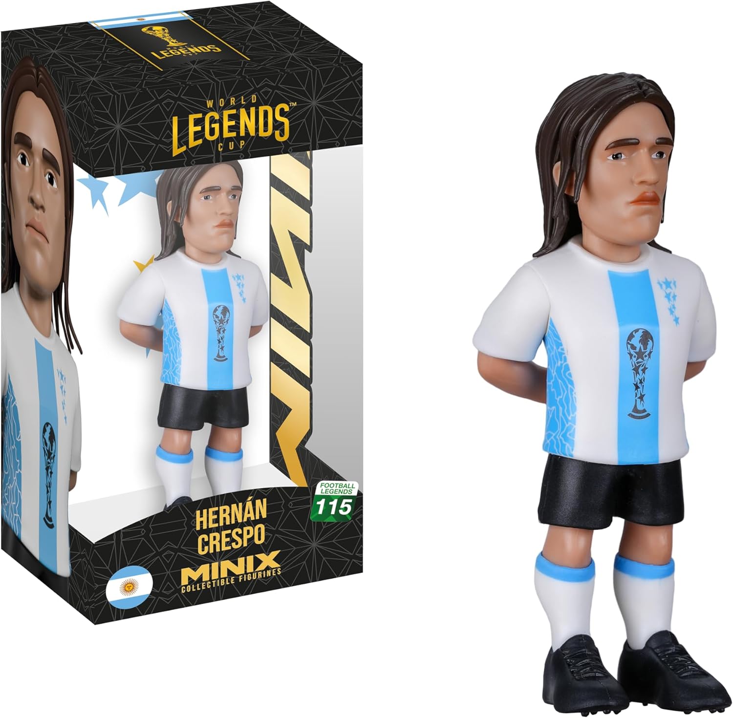 Minix World Cup Legends Argentina-Hernan Crespo Collectible Figurine 12cm