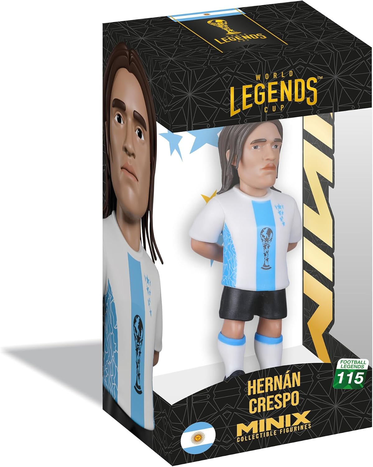 Minix World Cup Legends Argentina-Hernan Crespo Collectible Figurine 12cm