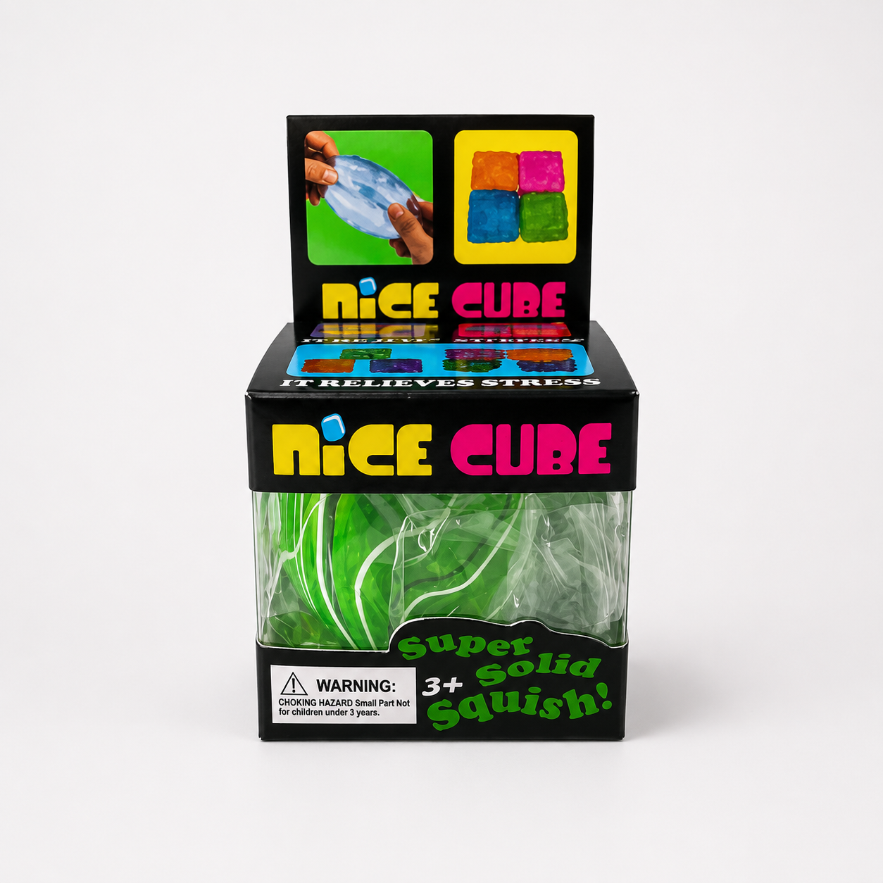 Nice Cube Super Solid Squish Squeeze Fidget Sensory Toy Green