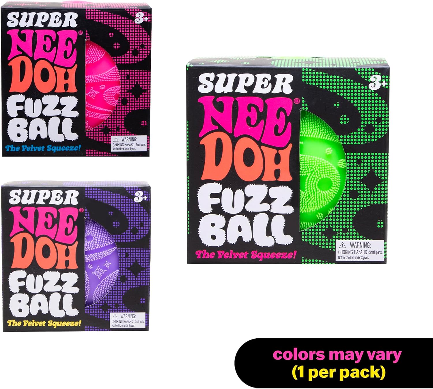 Buy Nee Doh Super NeeDoh Fuzzball Assorted Squishy Toy-1Pc