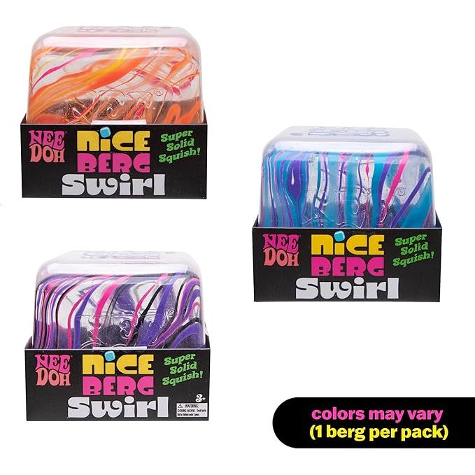 Nee Doh Nice Berg Swirl Assorted Squishy Toy-1Pc