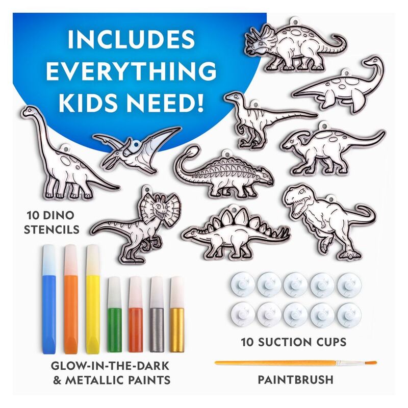 National Geographic Glow In The Dark Stained Glass Dinosaurs Kit