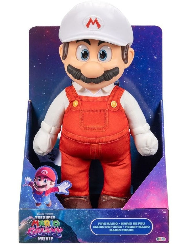 Nintendo Super Mario2 Movie Jumbo Roto Plush Fire Mario Plush