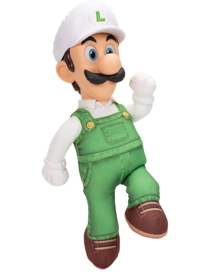 Nintendo Super Mario2 Movie Jumbo Roto Plush Fire Luigi