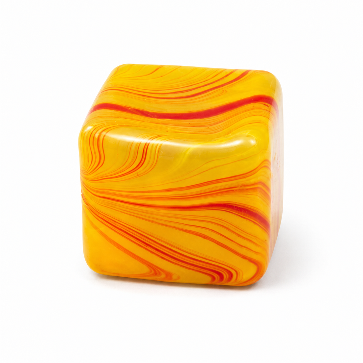 Nice Cube Super Solid Squish Squeeze Fidget Sensory Toy Orange