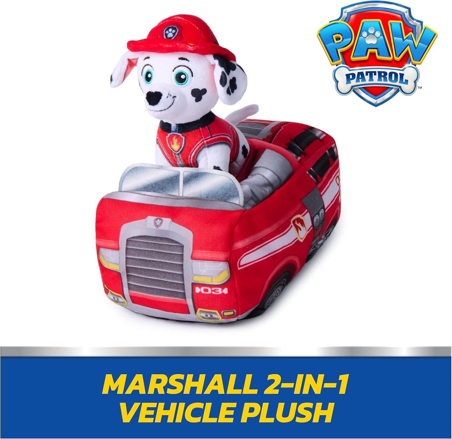 Paw Patrol Plush Vehicle Marshall