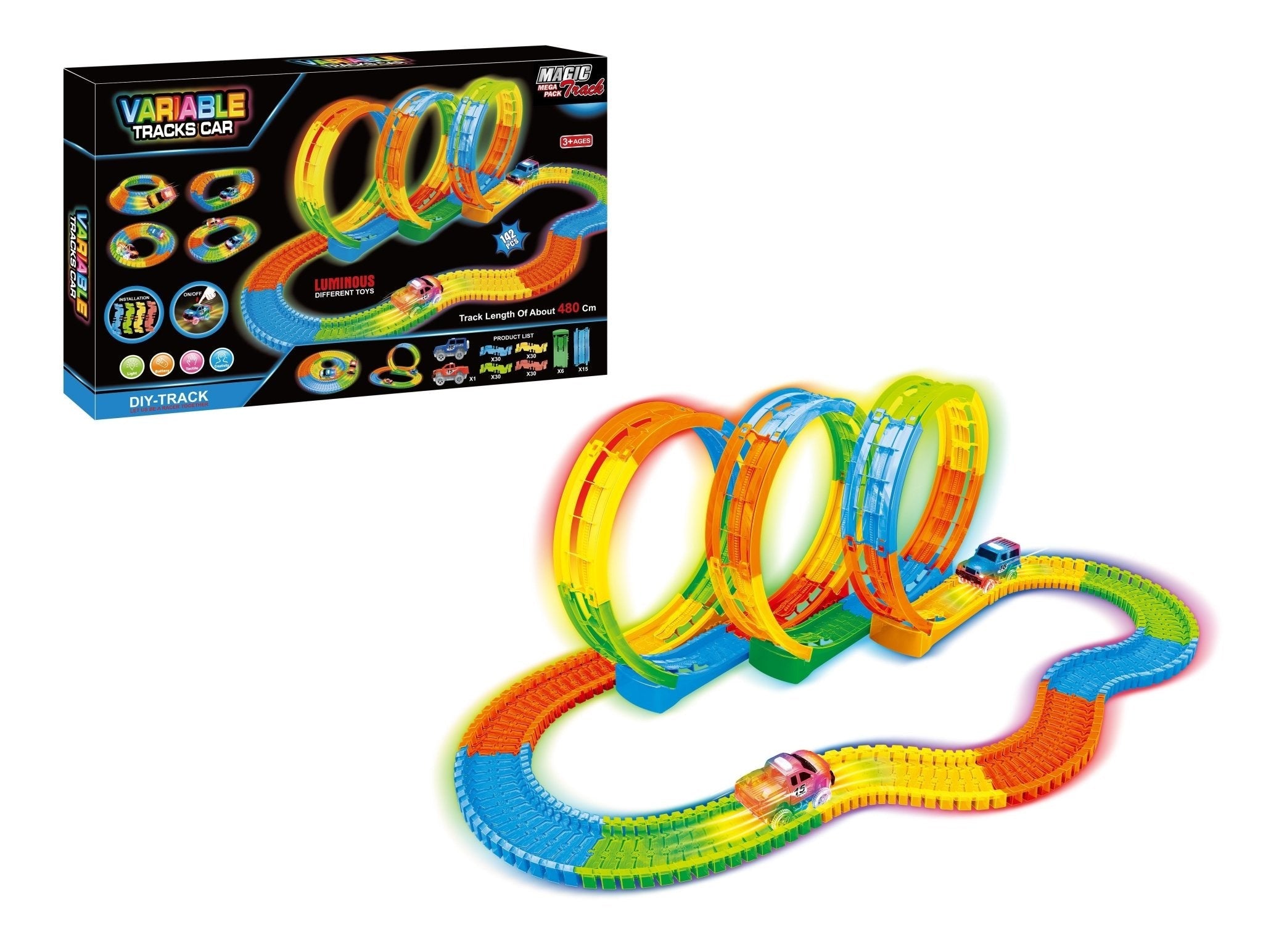 Power Joy Magic Track Megapack 142pcs