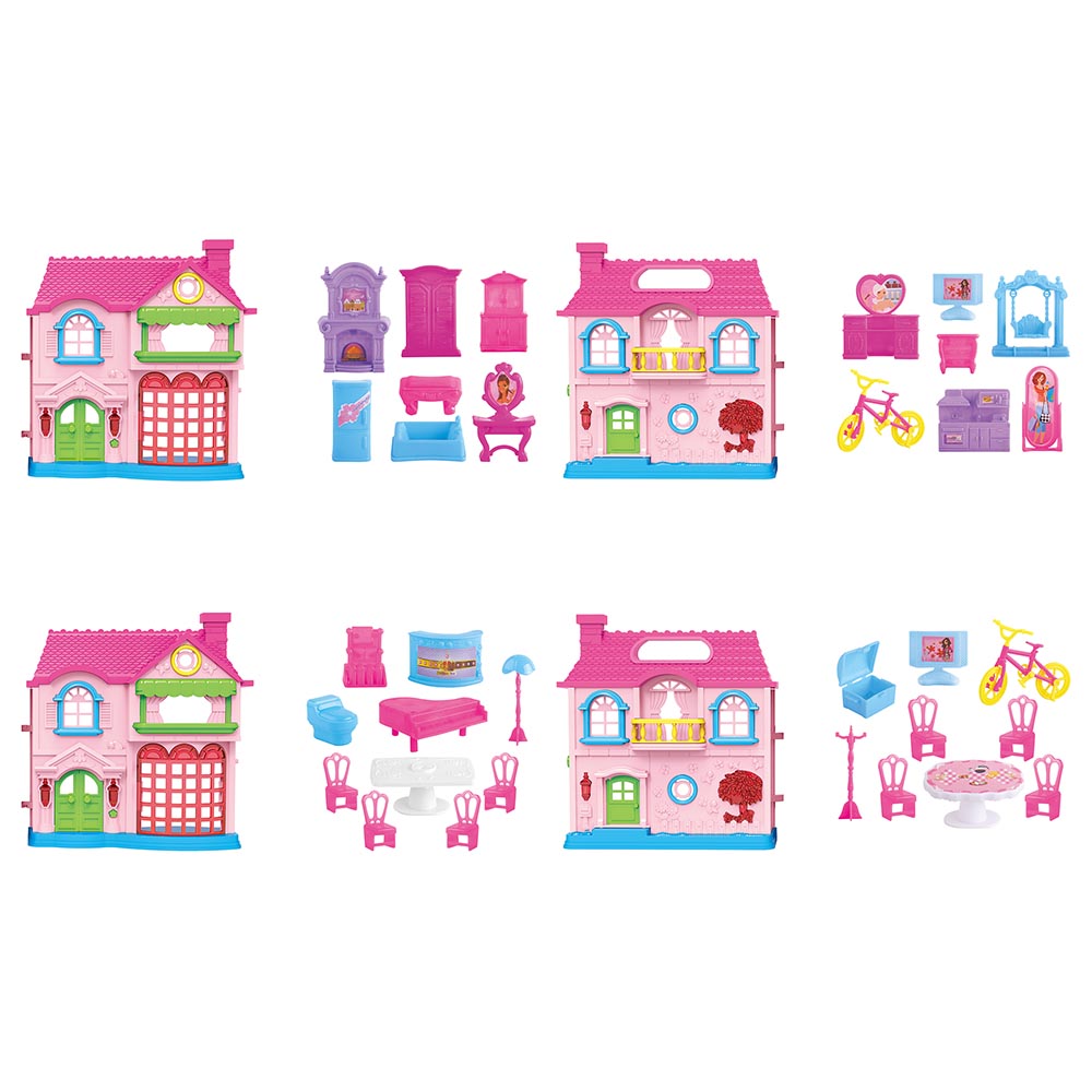 Power Joy Playhome Happy Family's Dollhouse Assorted