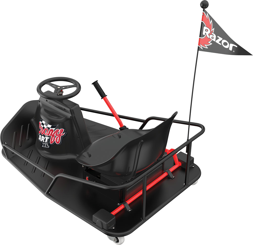 عربة Razor Crazy Cart XL 23 كم/س أسود