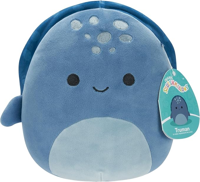 Squishmallows Little Plush Truman Blue Leatherback Turtle 7.5 Inch
