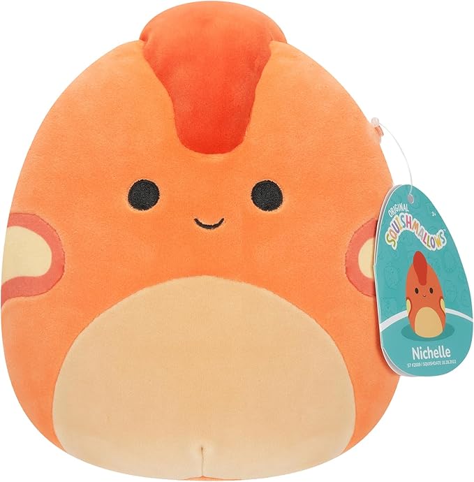 Squishmallows Little Plush Nichelle Orange Parasaurolophus 7.5 Inch