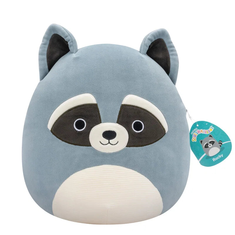 Squishmallows Little Plush Rocky Grey Raccoon 7.5 Inch Official