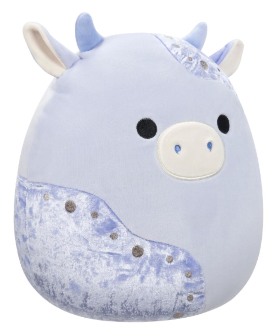 Buy Squishmallows Medium Plush Velvet Cow with Blue Patches 12 Inch