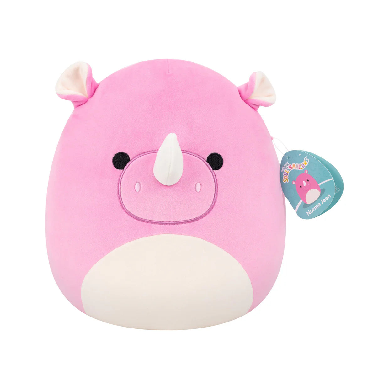 Squishmallows Norma Jean Pink Rhino Plush 30cm