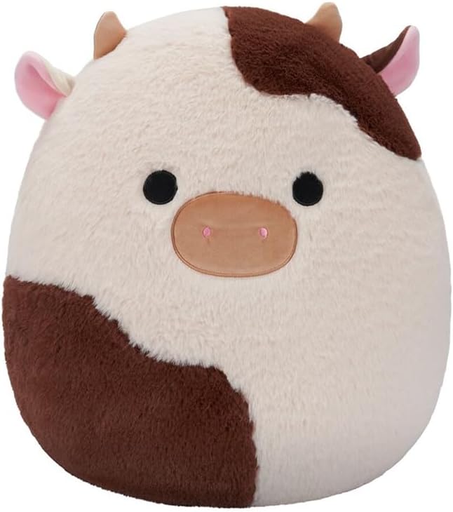 Squishmallows Fuzzamallow Ronnie the Cow 30cm