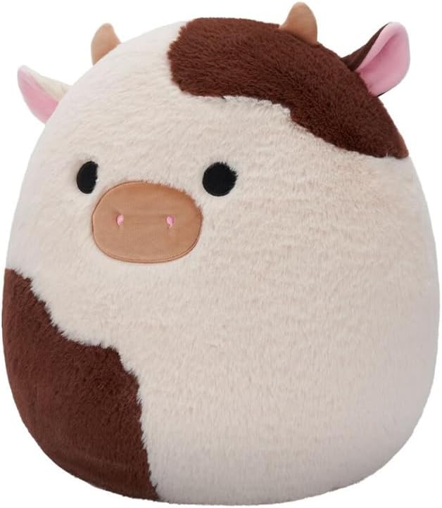 Squishmallows Fuzzamallow Ronnie the Cow 30cm