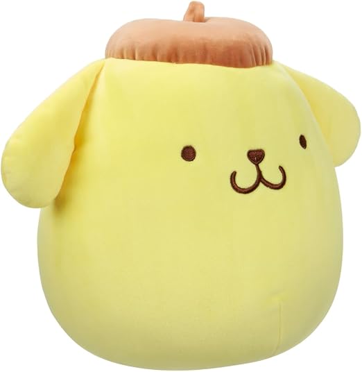 Squishmallows Little Sanrio Plush Pompompurin Brown Cap 10 Inch Side
