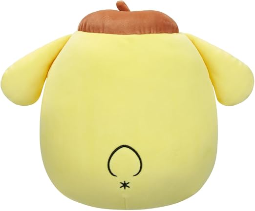 Squishmallows Little Sanrio Plush Pompompurin Brown Cap 10 Inch Back