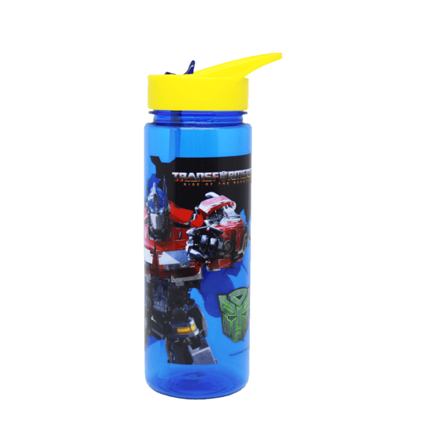 Transformers Tritan Water Bottle Blue and Yellow 650ml