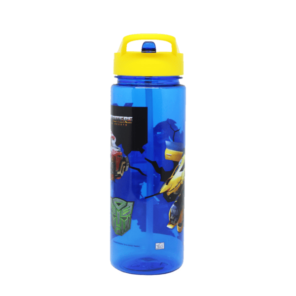 Transformers Tritan Water Bottle Blue and Yellow 650ml