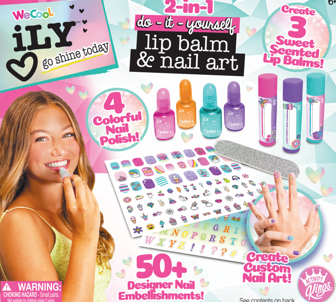 WecCool 2-in-1 Lip Balm & Nail Art DIY Kit
