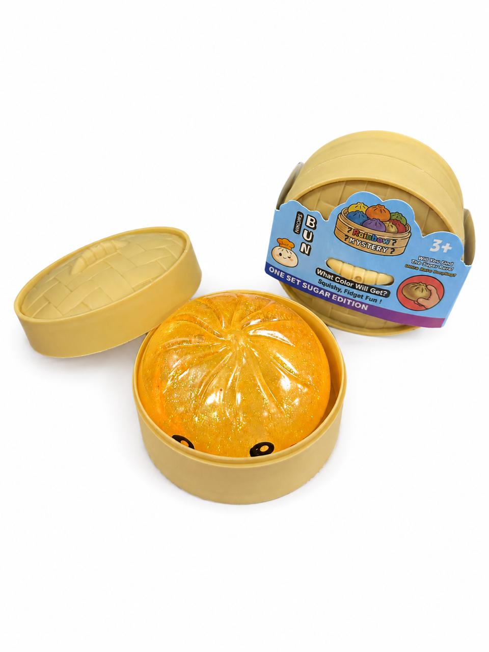 Dumpling Squishy Series 2 Squeezy Bun 6 Color Mystery Small Glitter Box Assorted