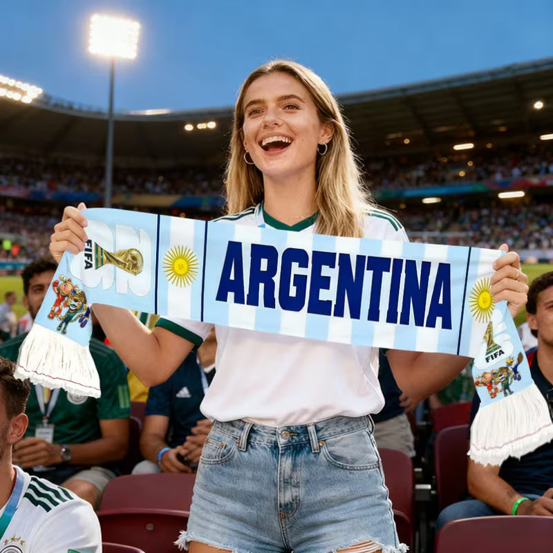 FIFA Football Scarf for Argentina 2026 World Cup
