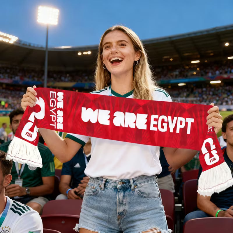 FIFA Football Scarf Celebrating We Are Egypt