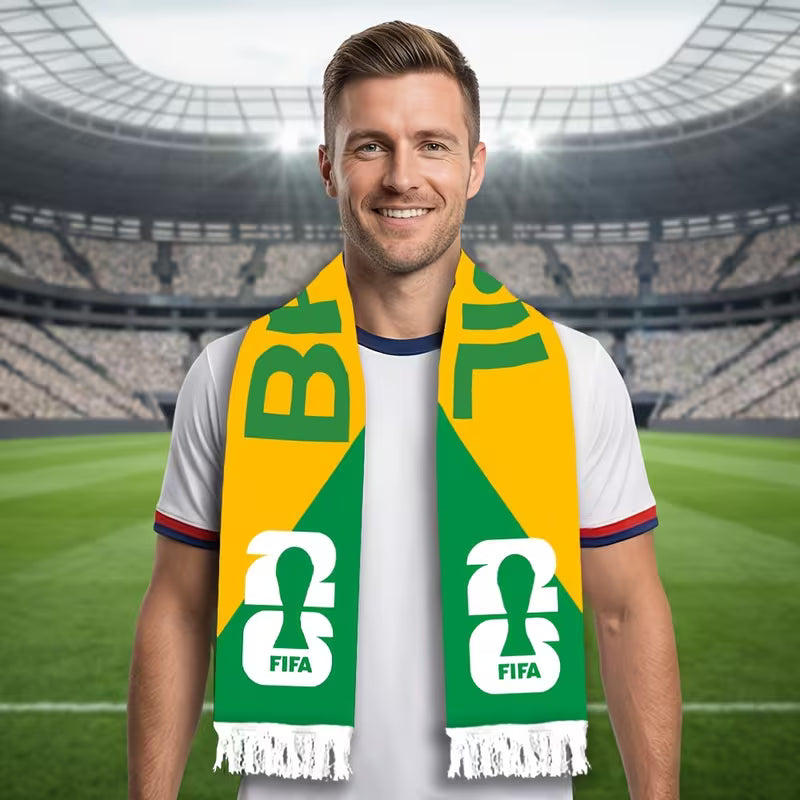 FIFA Football Scarf for Brazil 2026 World Cup