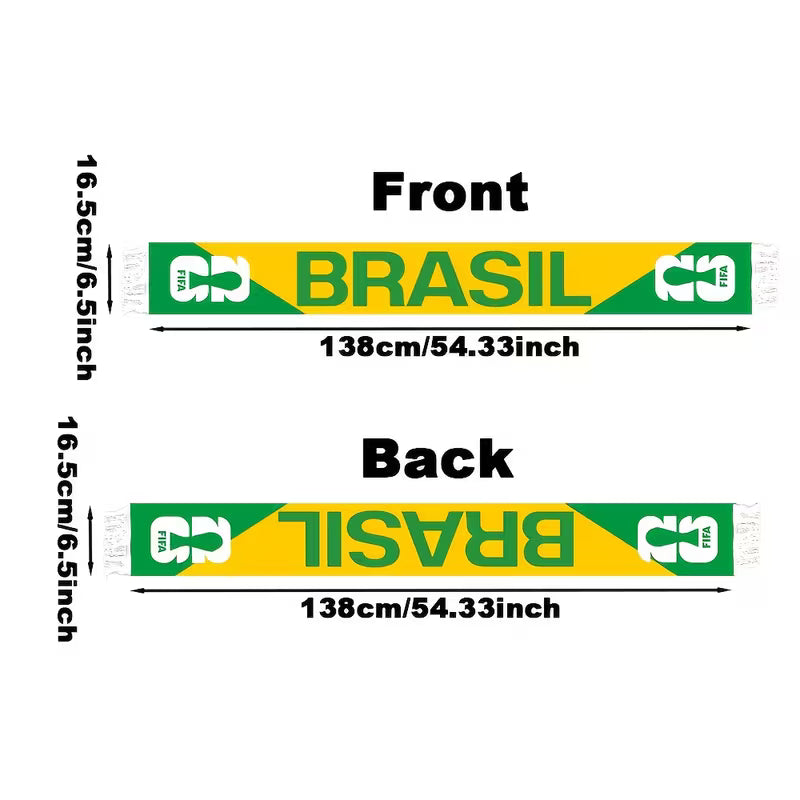 FIFA Football Scarf for Brazil 2026 World Cup