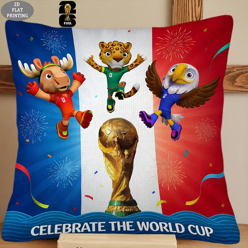FIFA World Cup 2026 Mascot Celebration Pillowcase