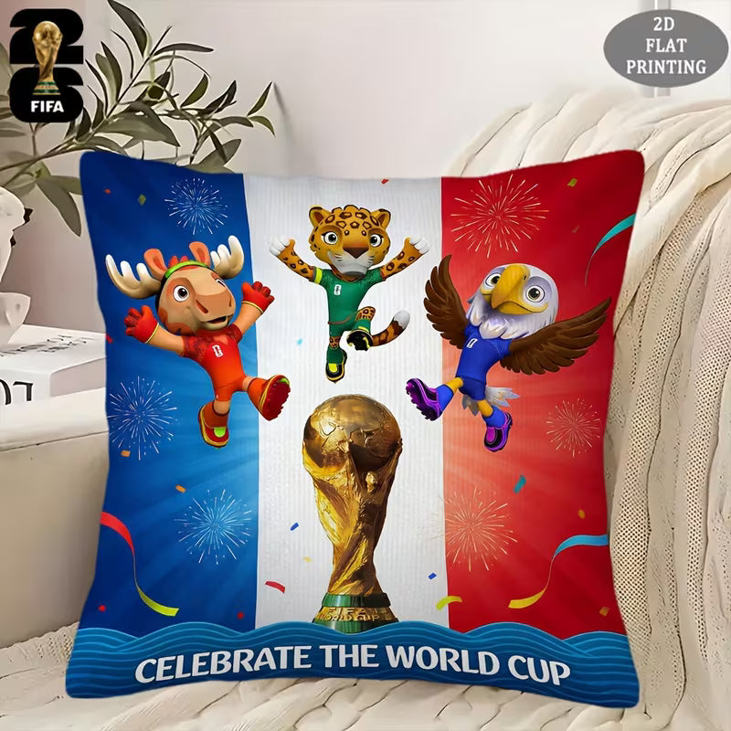 FIFA World Cup 2026 Mascot Celebration Pillowcase