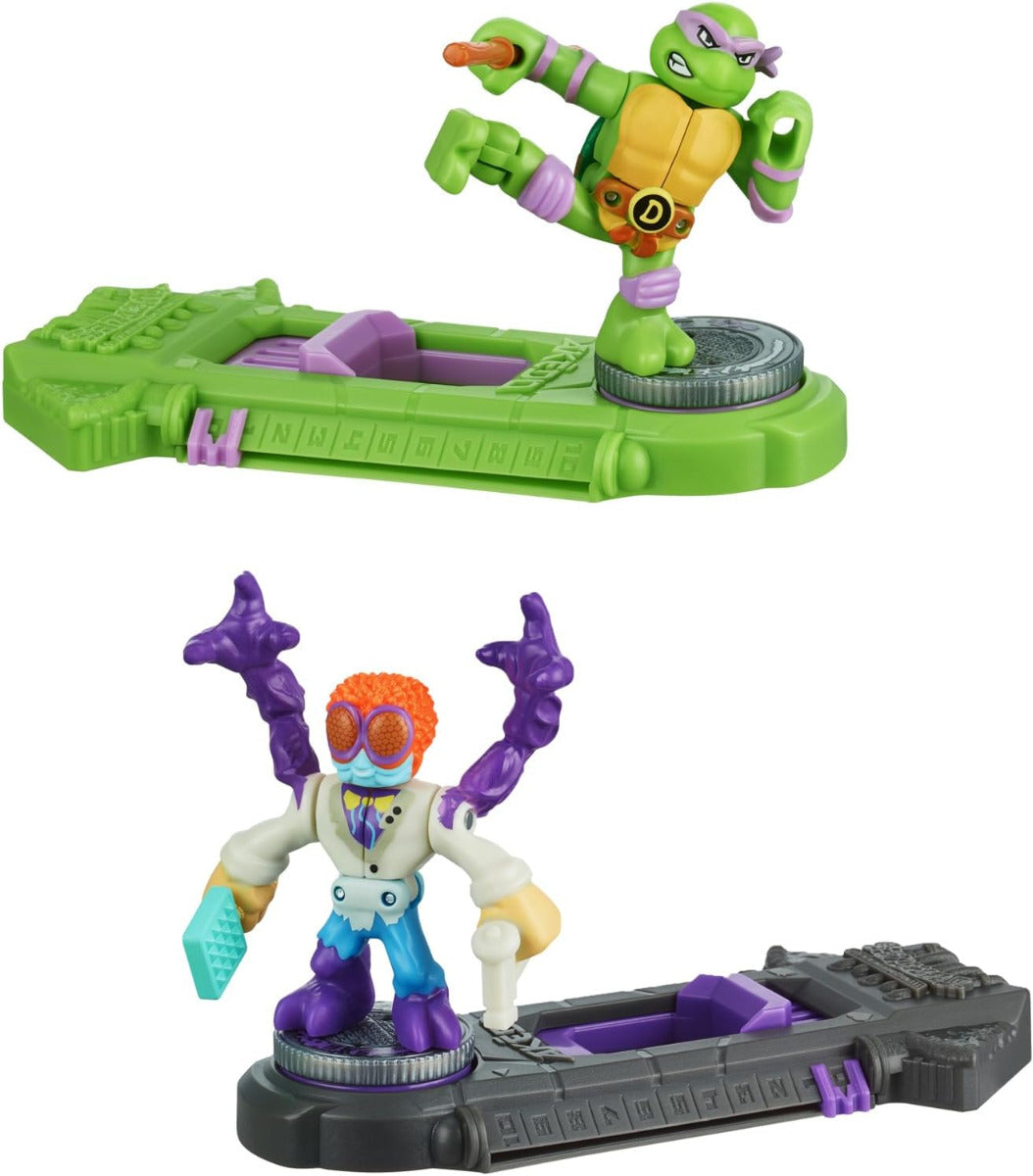 Buy Akedo Teenage Mutant Ninja Turtles Mini Battling Warriors Versus Pack Donatello Vs Baxter Stockman | Yallatoys.com