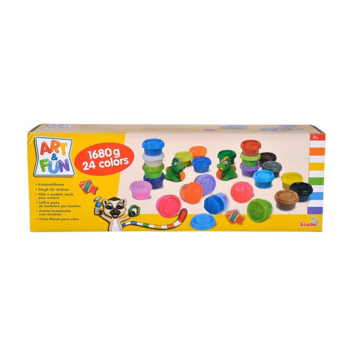 Buy Art & Fun 24 Dough Pots In 24 Colors | Yallatoys.com