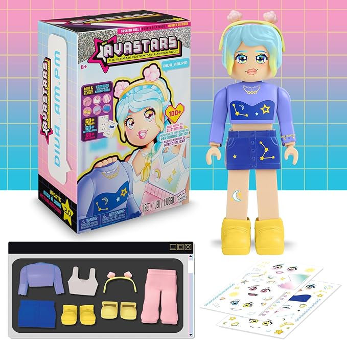 Buy Avastars Fashion Doll Diva Am Pm With 2 Outfits | Yallatoys.com