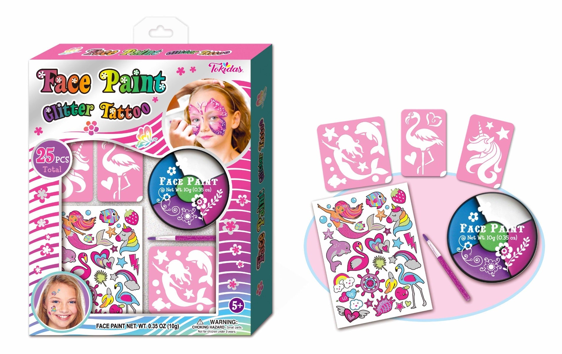Buy Tokidas Face Paint Glitter Tattoo | Yallatoys.com